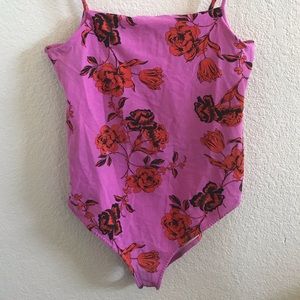 Flower covered bodysuit